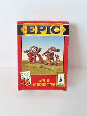 NOS Vintage Epic 40K Imperial Warhound Titans Box Set (1994 Citadel) – Metal OOP